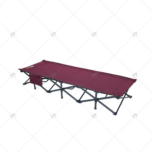 Outdoor Folding Bed Beach Folding Lounge Chair Noon Break Outdoor Camping Portable Folding Metal Single Sofa Bed Lunch Break Bed