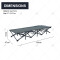 Outdoor Folding Bed Beach Folding Lounge Chair Noon Break Outdoor Camping Portable Folding Metal Single Sofa Bed Lunch Break Bed