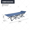 Outdoor Folding Bed Beach Folding Lounge Chair Noon Break Outdoor Camping Portable Folding Metal Single Sofa Bed Lunch Break Bed
