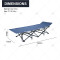 Outdoor Folding Bed Beach Folding Lounge Chair Noon Break Outdoor Camping Portable Folding Metal Single Sofa Bed Lunch Break Bed