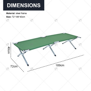 Hot Sale Lightweight Portable Lightweight Folding Sleeping Bed Outdoor Camping Cot with Storage Bag for Adults Travelling Hiking