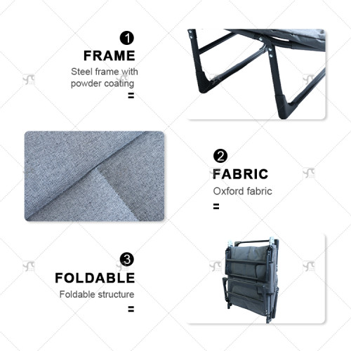 Outdoor Portable Folding Sleeping Bed Heavy-Duty Camping Chair Adjustable Height Mattress for Outdoor Travel Home Guest Hiking