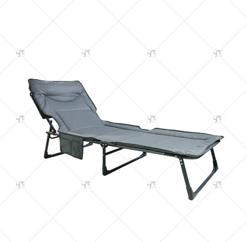 Outdoor Adjustable Portable Recliner Foldable Qutdoor Sun Lounger Lounge Chair Breathable Comfort Bed for Office or Lunch Break