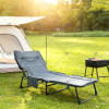 Outdoor Adjustable Portable Recliner Foldable Qutdoor Sun Lounger Lounge Chair Breathable Comfort Bed for Office or Lunch Break