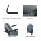 Multi Position Adjustable Portable Folding Outdoor Chaise Lounger Reclining Folding Bed