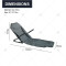 Multi Position Adjustable Portable Folding Outdoor Chaise Lounger Reclining Folding Bed