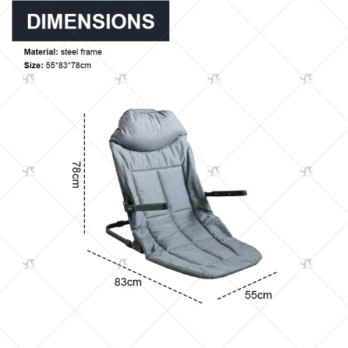 Multi Position Adjustable Portable Folding Outdoor Chaise Lounger Reclining Folding Bed