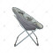Outdoor Steel Frame Folding Chair Portable Leisure Fishing Stool Picnic Beach Lounge Chair Lunch Break Sketch Folding Moon Chair