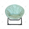 Modern Qutdoor Portable Foldable Moon Chair Comfortable Plush Garden Furniture Metal for Living Room Beach or Outdoor Camping