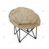 Extra Large Cozy Soft Padded Seat Quick Assembly Foldable Moon Saucer Chair All-Season Use for Outdoor Camping for Fishing Parks