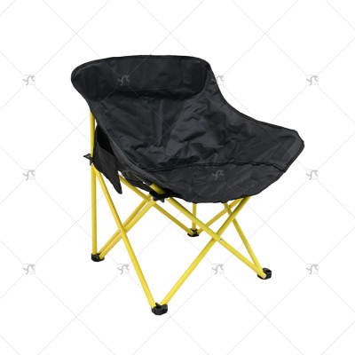 Portable steel frame Outdoor Moon Chair Small Folding Beach Picnic Fishing Stool Reclining Camping Chair with Portable Design