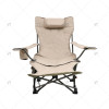 Portable steel frame Outdoor Moon Chair Small Folding Beach Picnic Fishing Stool Reclining Camping Chair with Portable Design