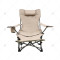 Portable steel frame Outdoor Moon Chair Small Folding Beach Picnic Fishing Stool Reclining Camping Chair with Portable Design