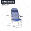 Modern Portable Folding Beach Lounge Chair for Outdoor Hotels Travel & Parks Wholesale Reclining Chair for Outdoor Hotel Use