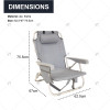Portable Custom Outdoor Beach Chair with Adjustable Aluminum Deck Headrest for Adults Camping Chair Folding Wholesale Foldable