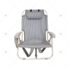 Portable Custom Outdoor Beach Chair with Adjustable Aluminum Deck Headrest for Adults Camping Chair Folding Wholesale Foldable