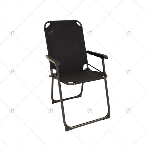 High Backrest Leisure Beach Chair Outdoor Steel Alloy Folding Recliner Thickened Oxford Cloth Easy-to-Carry Camping Furniture