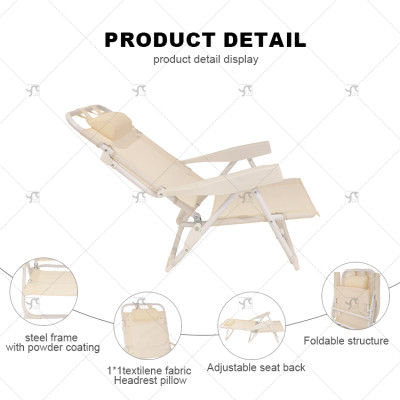 Outdoor High Quality Low-Seat Folding Beach Chair Lightweight Outdoor Folding Beach Chair, Modern Style Low Seat Beach Chair