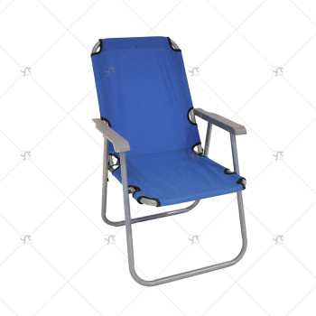 Portable Outdoor Folding Reclining Fishing Chair with Backrest Foldable Steel Chair for Travel Modern Design Outdoor Furniture
