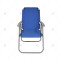 Portable Outdoor Folding Reclining Fishing Chair with Backrest Foldable Steel Chair for Travel Modern Design Outdoor Furniture