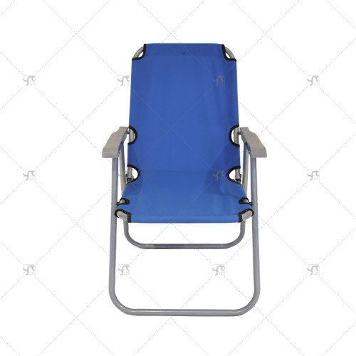 Portable Outdoor Folding Reclining Fishing Chair with Backrest Foldable Steel Chair for Travel Modern Design Outdoor Furniture