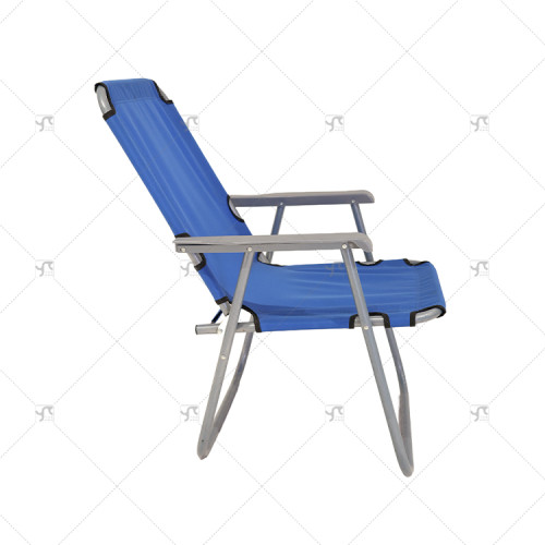Portable Outdoor Folding Reclining Fishing Chair with Backrest Foldable Steel Chair for Travel Modern Design Outdoor Furniture