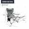 Portable steel frame Outdoor Moon Chair Small Folding Beach Picnic Fishing Stool Reclining Camping Chair with Portable Design