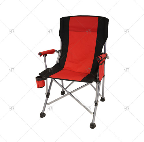Modern Foldable Durable Steel Outdoor Camping Chair with Cup Holder Portable for Fishing Travel Oxford Fabric Outdoor Furniture