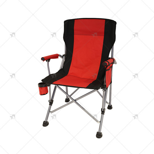 Modern Foldable Durable Steel Outdoor Camping Chair with Cup Holder Portable for Fishing Travel Oxford Fabric Outdoor Furniture