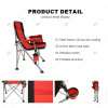 Modern Foldable Durable Steel Outdoor Camping Chair with Cup Holder Portable for Fishing Travel Oxford Fabric Outdoor Furniture