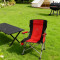 Modern Foldable Durable Steel Outdoor Camping Chair with Cup Holder Portable for Fishing Travel Oxford Fabric Outdoor Furniture