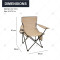 Modern Style Outdoor Camping Picnic Hiking Chair Portable Folding Fishing Chair with Two Cup Holders Beach camping fishing chair