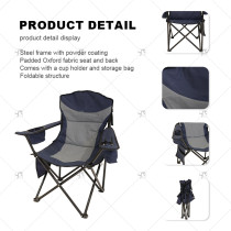 Outdoor Modern Lightweight Collapsible Portable Luxury High Quality Folding Fishing Travel Camping Hiking Chairs with Side Bag