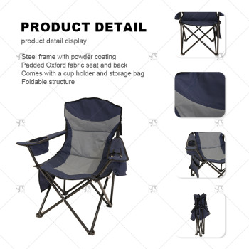 Outdoor Modern Lightweight Collapsible Portable Luxury High Quality Folding Fishing Travel Camping Hiking Chairs with Side Bag