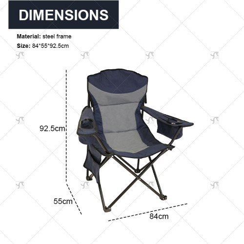 Outdoor Modern Lightweight Collapsible Portable Luxury High Quality Folding Fishing Travel Camping Hiking Chairs with Side Bag