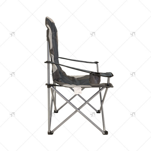 Outdoor Travel Leisure Chair Portable Camping Chair Heavy Duty Folding Design High Back Padded with Cup Holder and Carry Bag