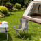Modern Foldable Durable Steel Outdoor Camping Chair with Cup Holder Portable for Fishing Travel Oxford Fabric Outdoor Furniture
