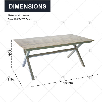 Factory Direct Sales of Garden Chairs Outdoor Patio Leisure Dining Table and Chairs Garden Camping Dining Table