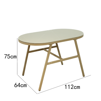 Steel Rattan Bistro Set of 3