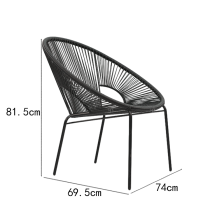 Steel Rattan Egg Chair