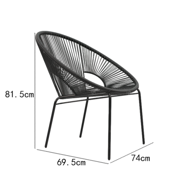 Steel Rattan Egg Chair