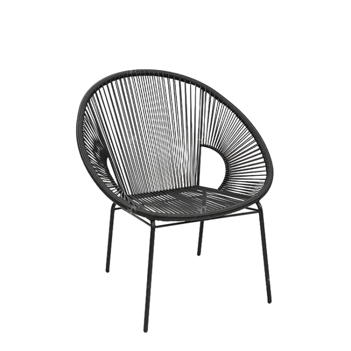 Steel Rattan Egg Chair