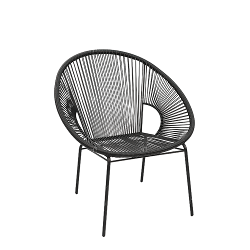 Steel Rattan Egg Chair