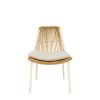 Hot Sale Aluminum Tube Chairs Rattan Dining Room Patio Outdoor Furniture Garden Dining Chairs