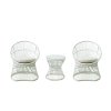 Steel Rattan Bistro Set of 3