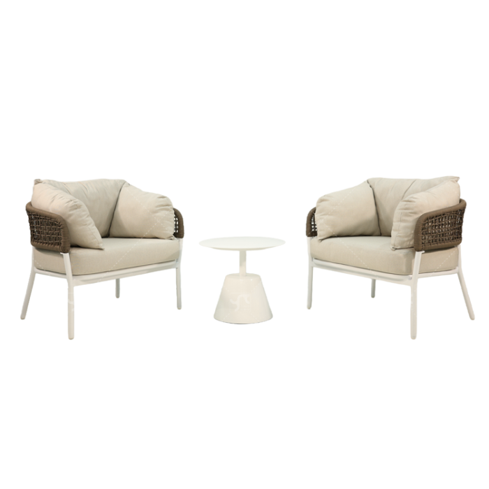 Alu. Rope Sofa Set of 3