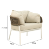 Alu. Rope Sofa Set of 3