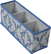Non-woven folding storage box with 3 compartments/ storage box/ non-woven storage box