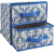 Non-woven folding storage box with 2 drawers