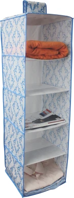 Organizzatore di scarpe da appendere non tessuto con 5 scomparti